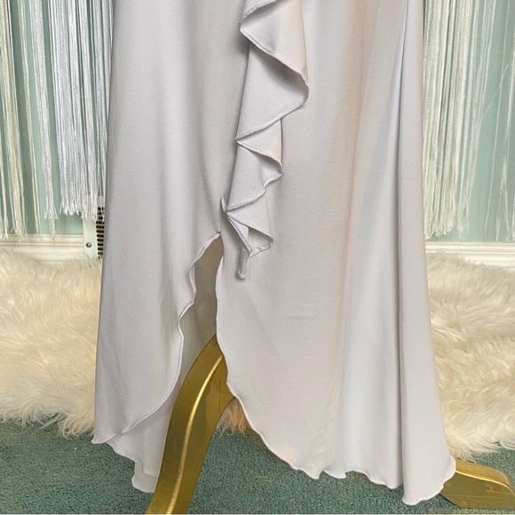 Rare Off-white Open back Ruffle Maxi Dress NWT - Picture 15 of 17